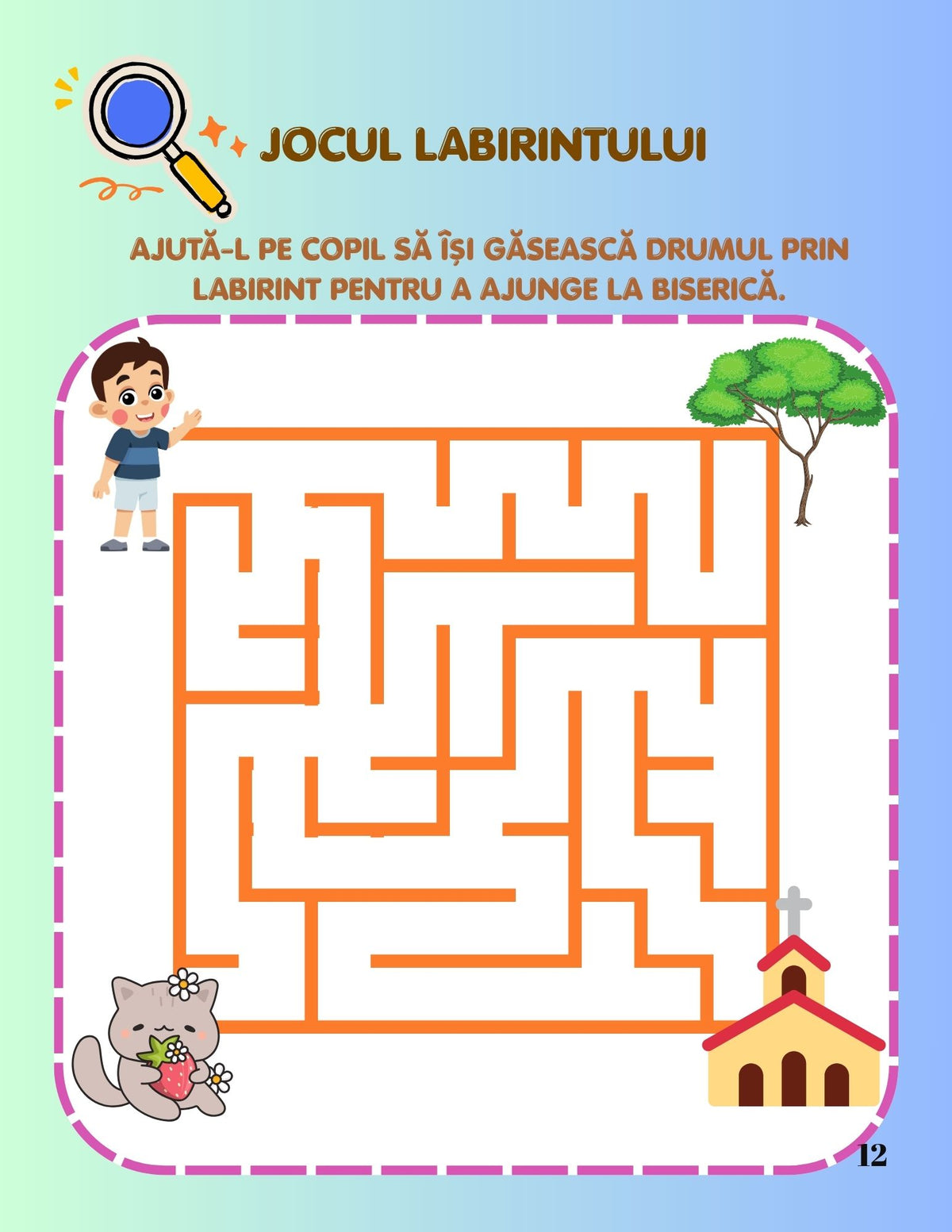 Interior carte de rugăciuni PDF pentru copii, cu rugăciuni simple, activități creative și planșe de colorat imprimabile – Cotomag