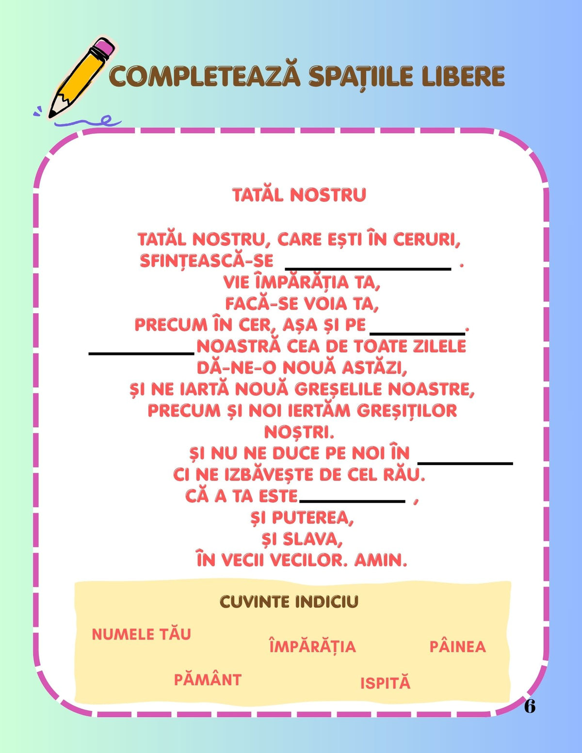 Interior carte de rugăciuni PDF pentru copii, cu rugăciuni simple, activități creative și planșe de colorat imprimabile – Cotomag