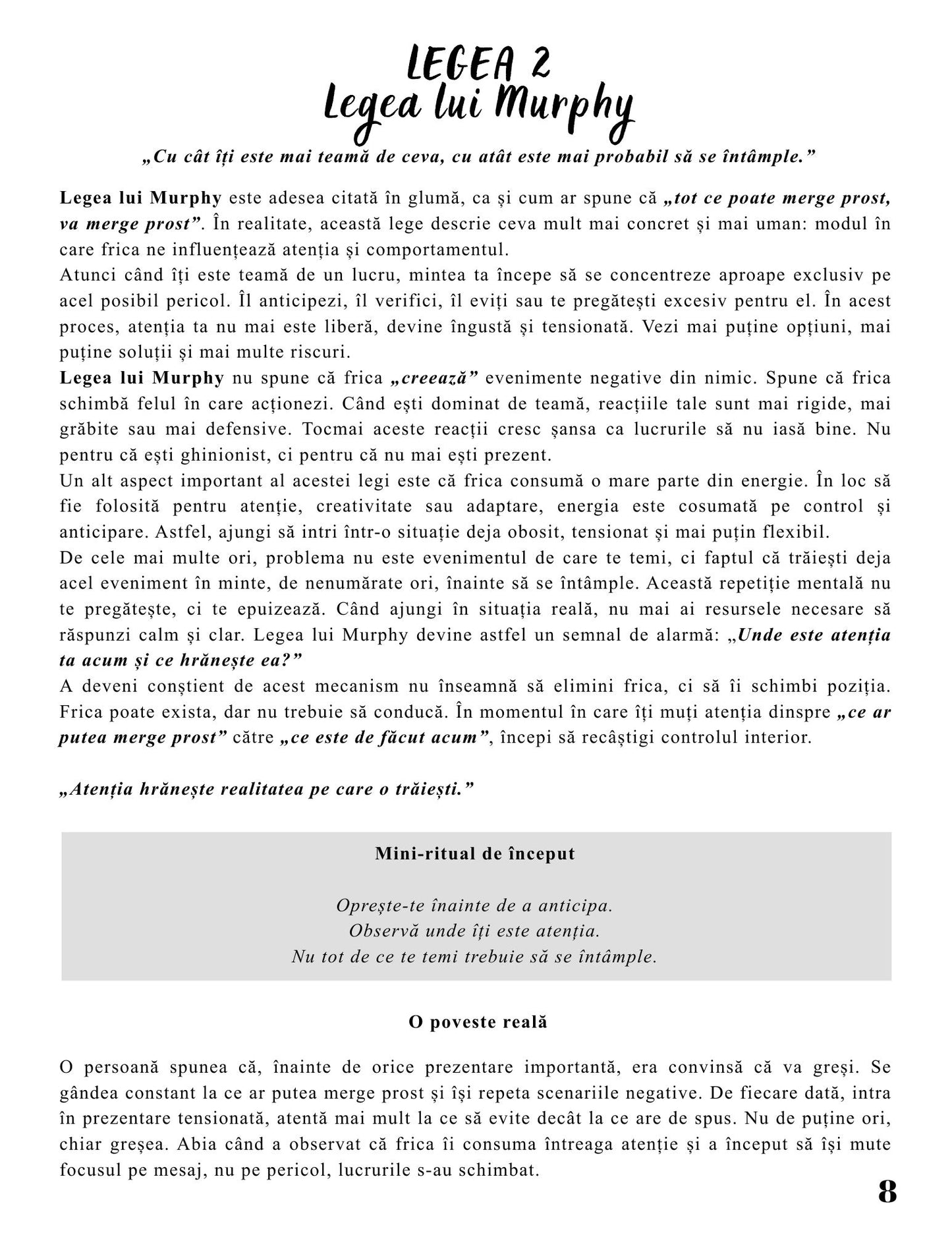Interior Jurnalul Meu de Conștientizare PDF Cele 10 Legi – exerciții practice și întrebări de reflecție profundă pentru înțelegerea principiilor vieții și conștientizare personală, cotomag.ro