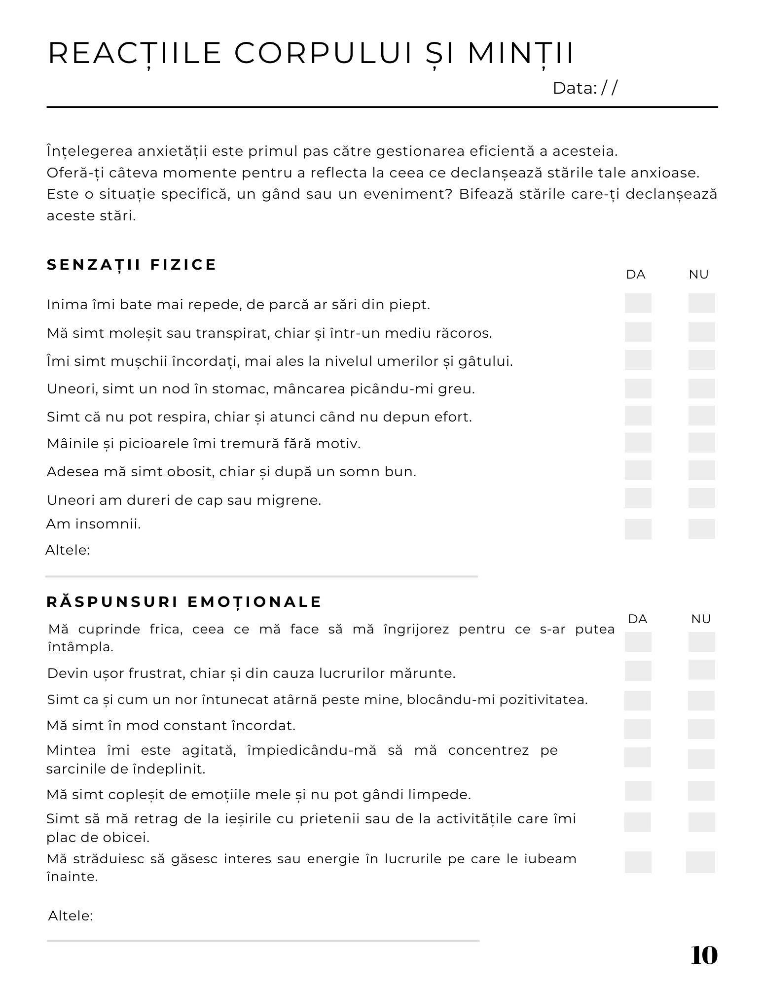 Interior jurnal PDF pentru anxietate – exerciții practice și tehnici de gestionare a anxietății, cotomag.ro