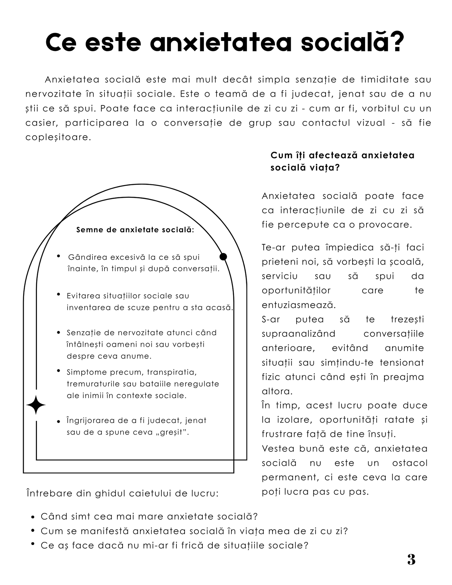 Interior Jurnalul Anxietății Sociale PDF – exerciții practice pentru înțelegerea și depășirea anxietății sociale și construirea încrederii în situațiile sociale, cotomag.ro