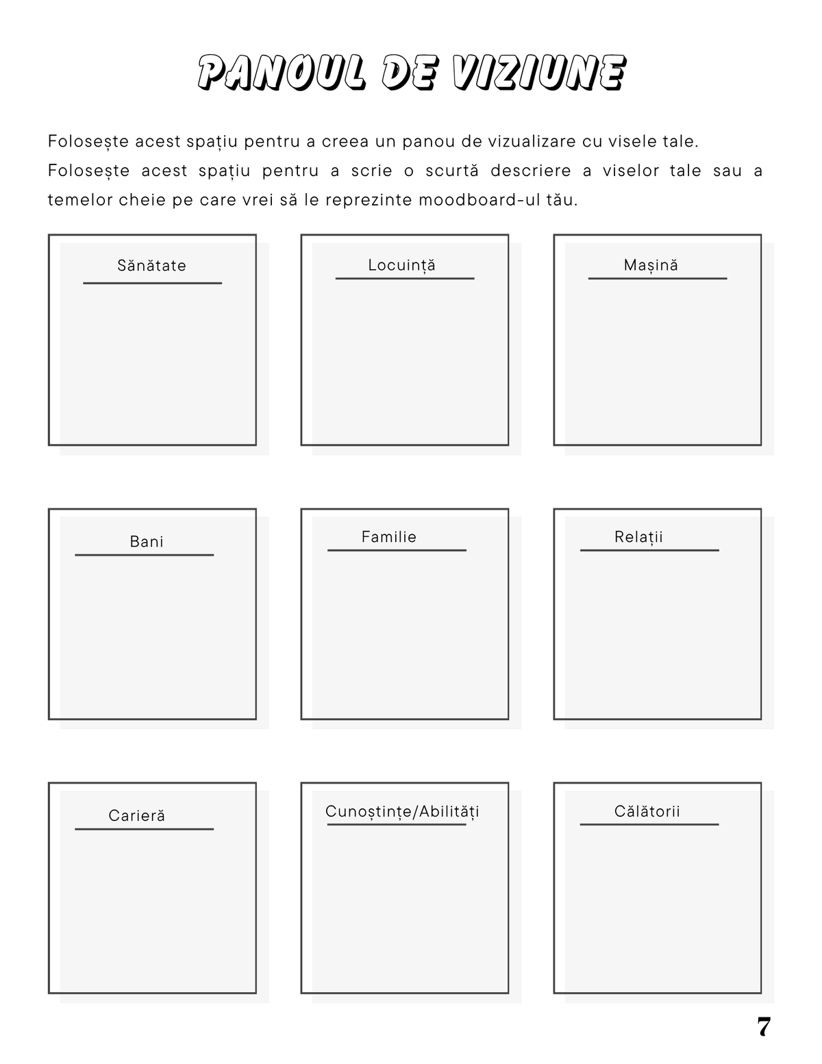Interior Jurnalul Atingerii Obiectivelor PDF – exerciții și planificare pentru claritate și monitorizarea progresului, cotomag.ro