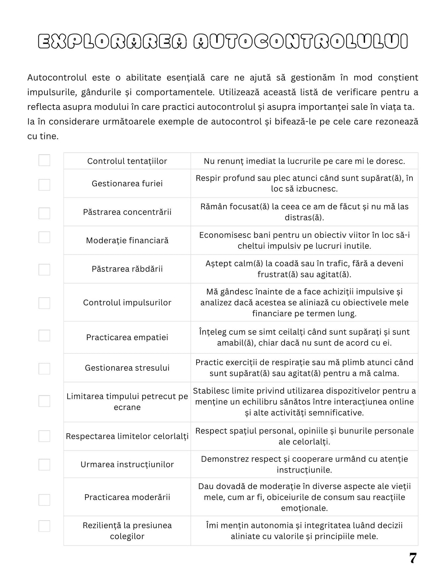 Interior Jurnalul de Reflecție și Autocontrol PDF – exerciții practice pentru dezvoltarea răbdării și autocontrolului și construirea calmului și stabilității interioare, cotomag.ro