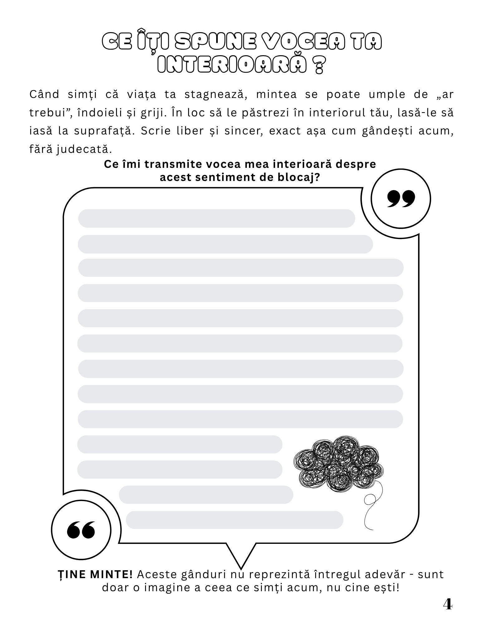 Interior Jurnalul Meu de Lucru PDF Redescoperă-ți Curajul – exerciții practice pentru depășirea blocajelor mentale și recăpătarea clarității și direcției în viață, cotomag.ro