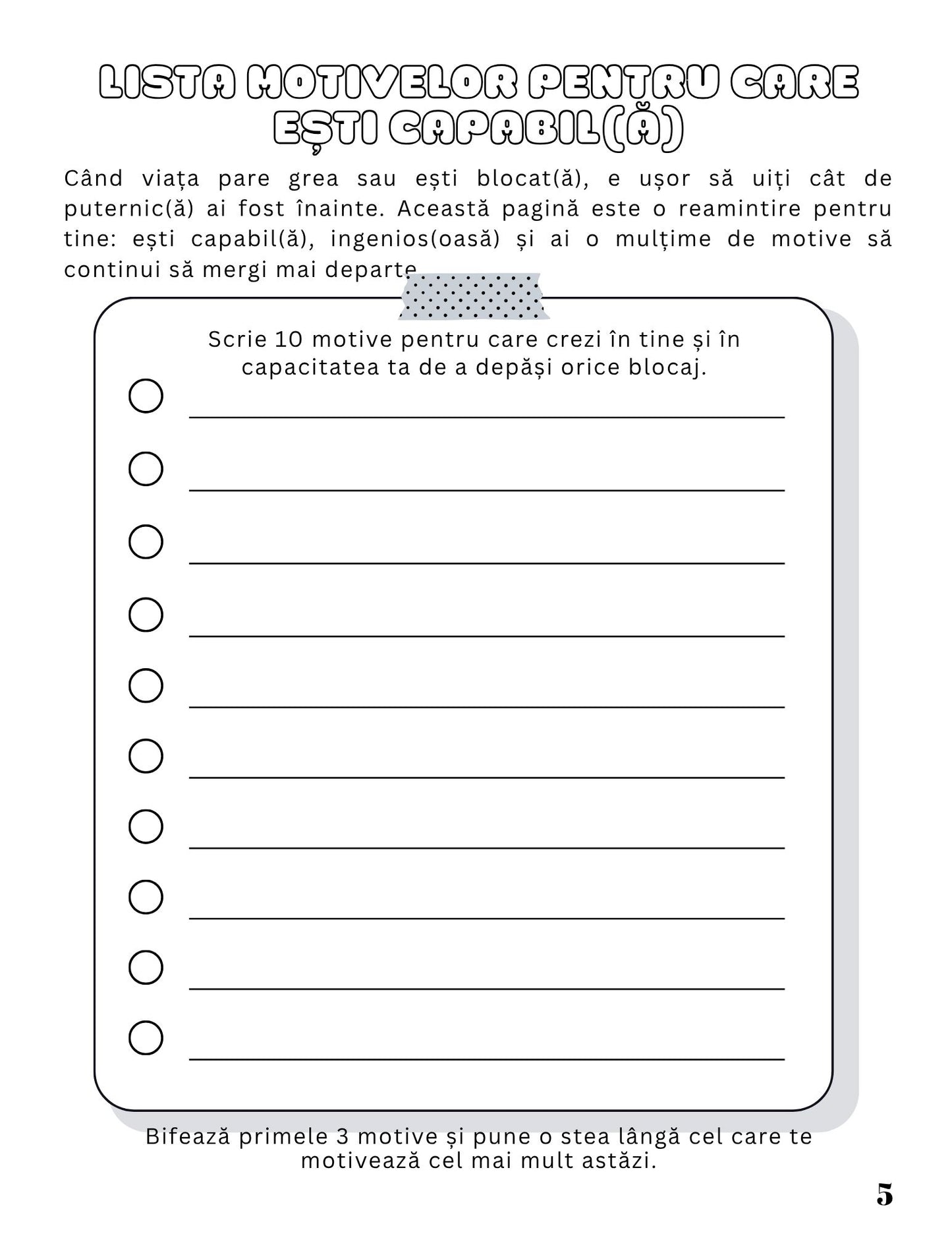 Interior Jurnalul Meu de Lucru PDF Redescoperă-ți Curajul – exerciții practice pentru depășirea blocajelor mentale și recăpătarea clarității și direcției în viață, cotomag.ro