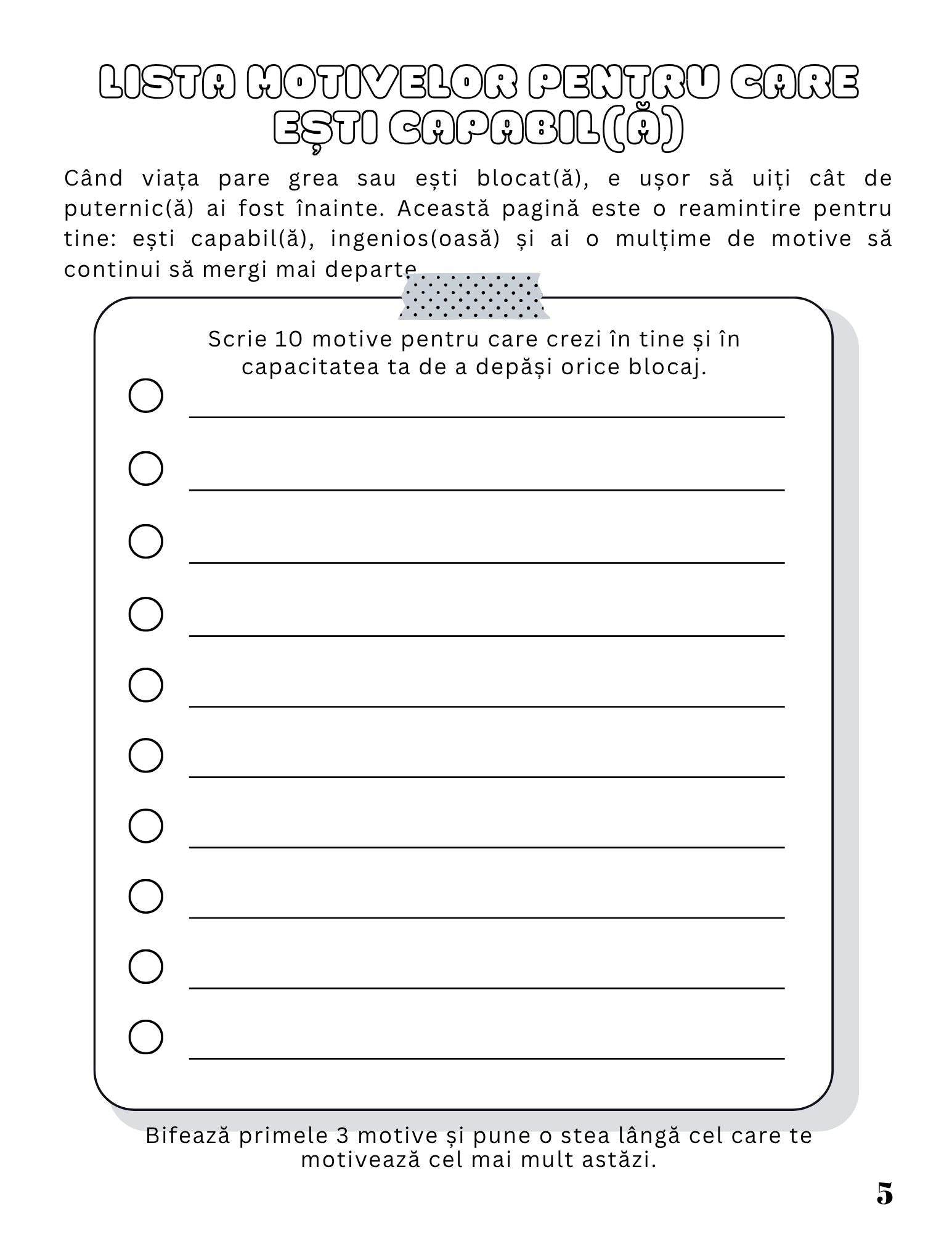 Interior Jurnalul Meu de Lucru PDF Redescoperă-ți Curajul – exerciții practice pentru depășirea blocajelor mentale și recăpătarea clarității și direcției în viață, cotomag.ro