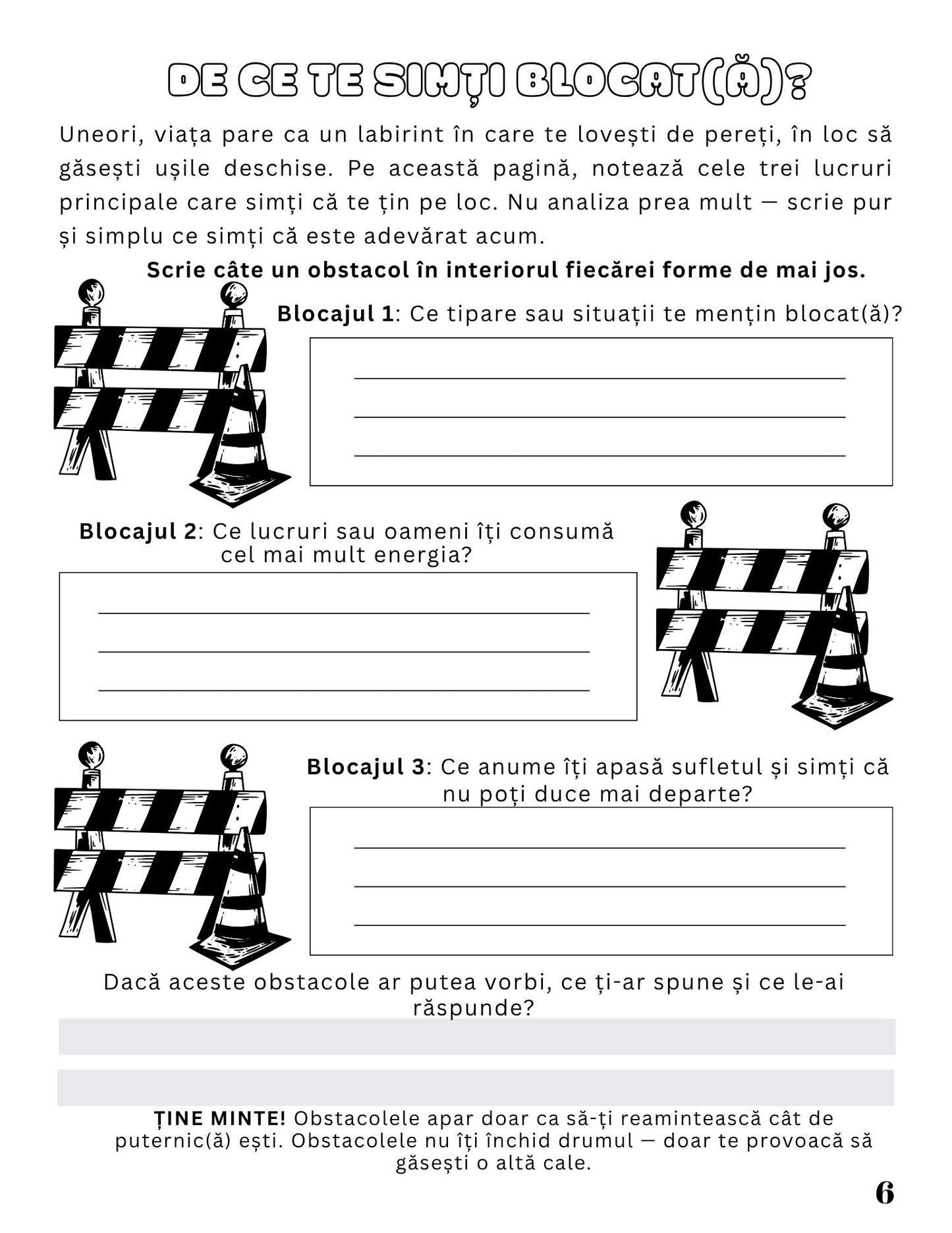 Interior Jurnalul Meu de Lucru PDF Redescoperă-ți Curajul – exerciții practice pentru depășirea blocajelor mentale și recăpătarea clarității și direcției în viață, cotomag.ro