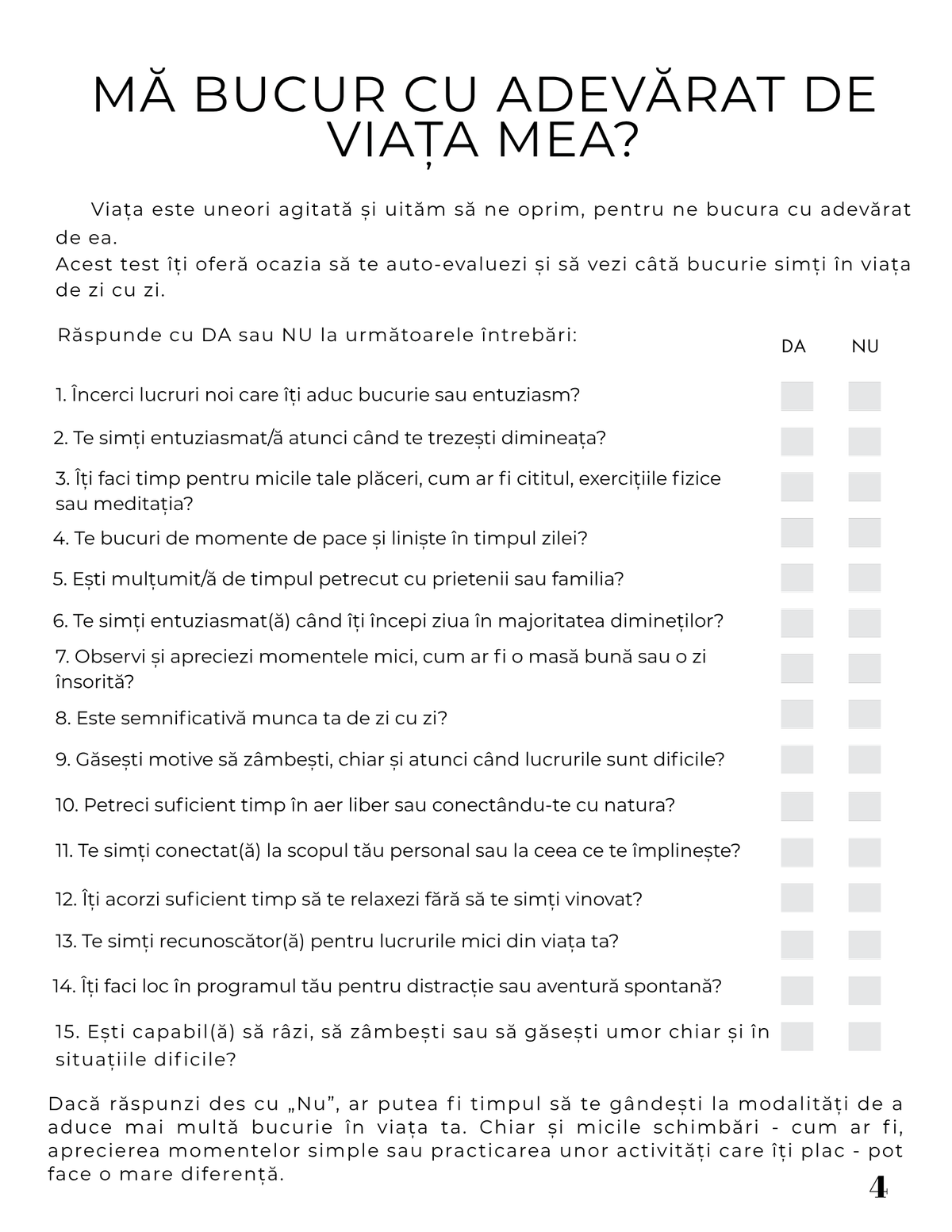 Interior Jurnalul Bucuriei PDF – exerciții și întrebări pentru recunoștință și schimbarea perspectivei, cotomag.ro