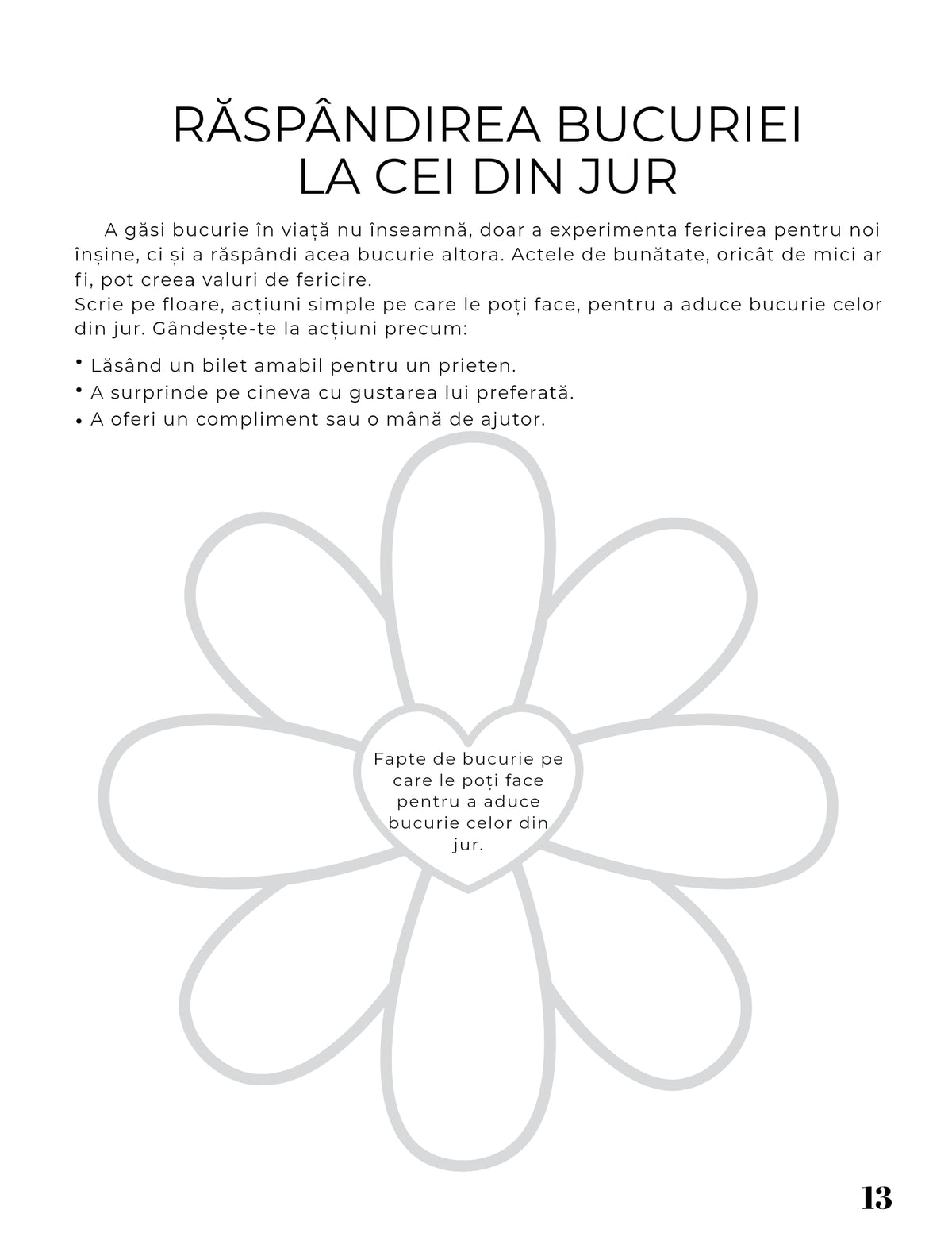 Interior Jurnalul Bucuriei PDF – exerciții și întrebări pentru recunoștință și schimbarea perspectivei, cotomag.ro