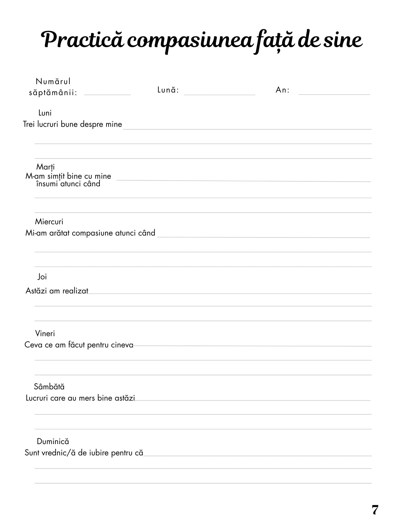 Interior Jurnalul Meu pentru Burnout PDF – exerciții practice pentru recunoașterea semnelor burnout-ului și reconstruirea echilibrului și energiei interioare, cotomag.ro