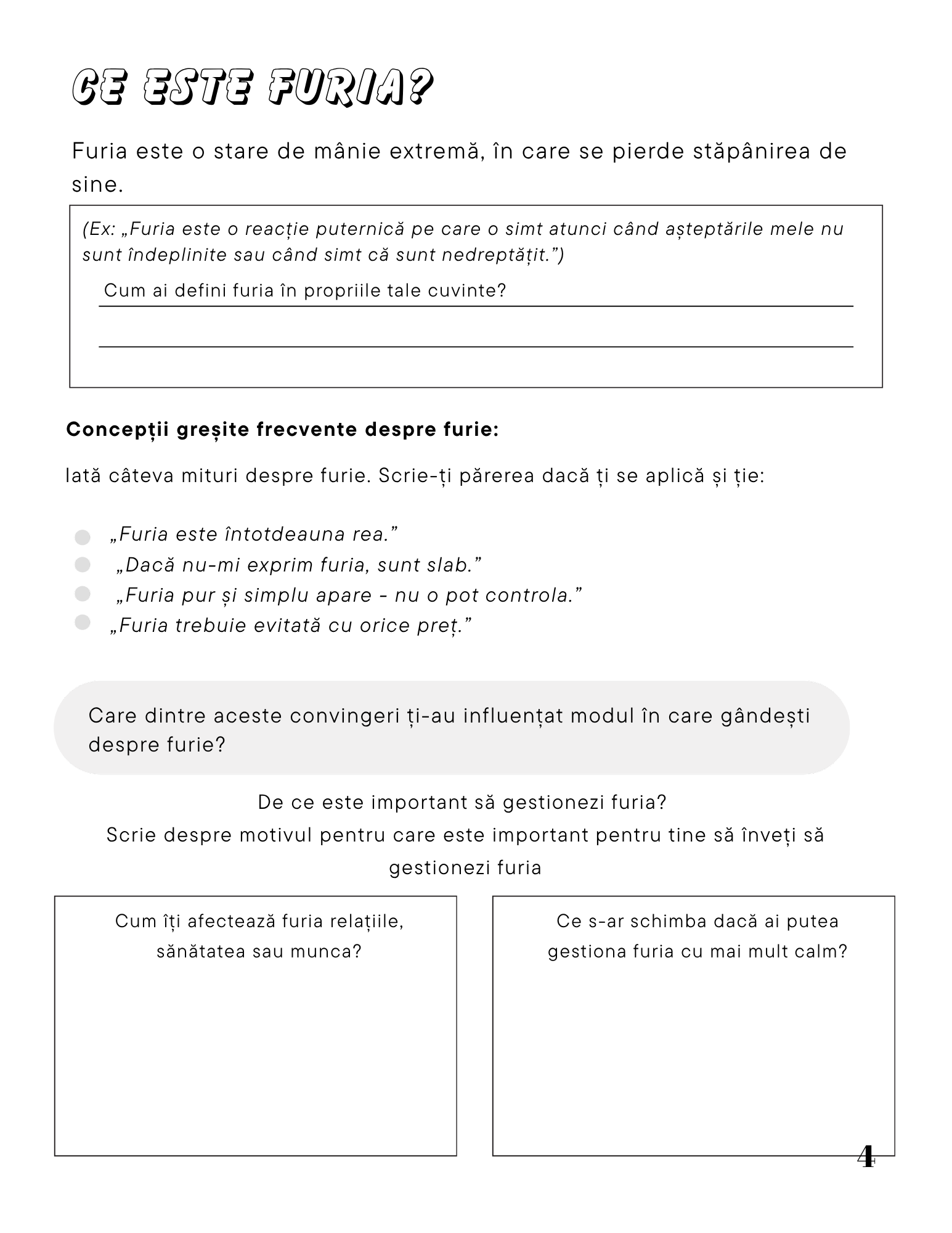 Interior Jurnalul Meu Personal Controlul Furiei PDF – exerciții practice pentru înțelegerea furiei și controlul reacțiilor impulsive pentru calm interior, cotomag.ro