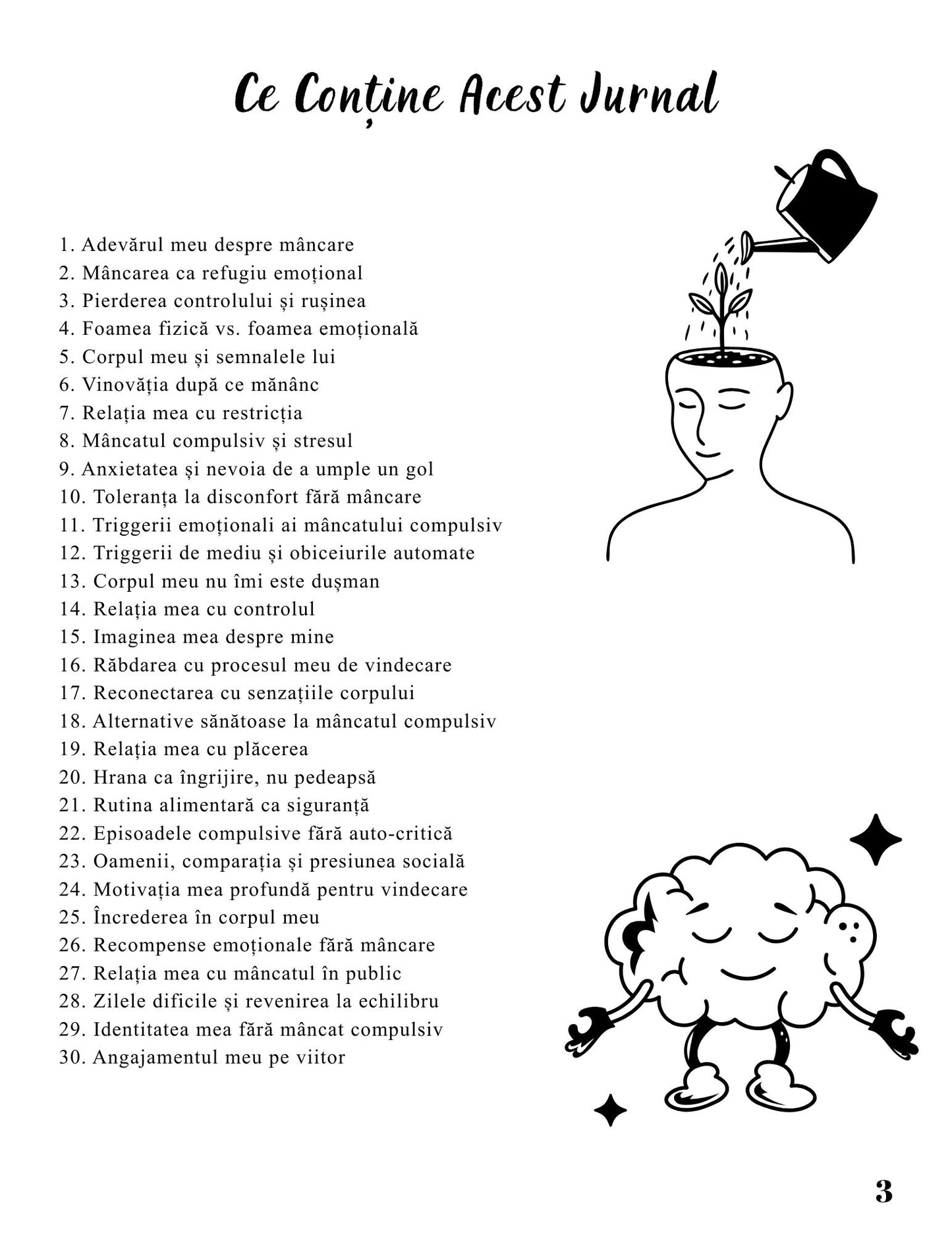 Interior Jurnalul Eliberării Mele PDF Mâncatul Compulsiv – exerciții și întrebări pentru conștientizare emoțională și identificarea tiparelor, cotomag.ro