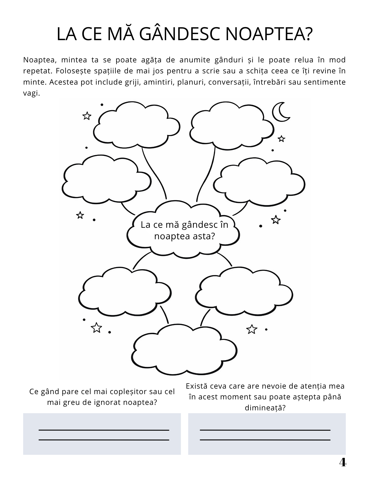 Interior Jurnalul Meu de Lucru PDF Gândurile care îmi fură somnul – exerciții și tehnici pentru liniștirea minții înainte de somn, cotomag.ro