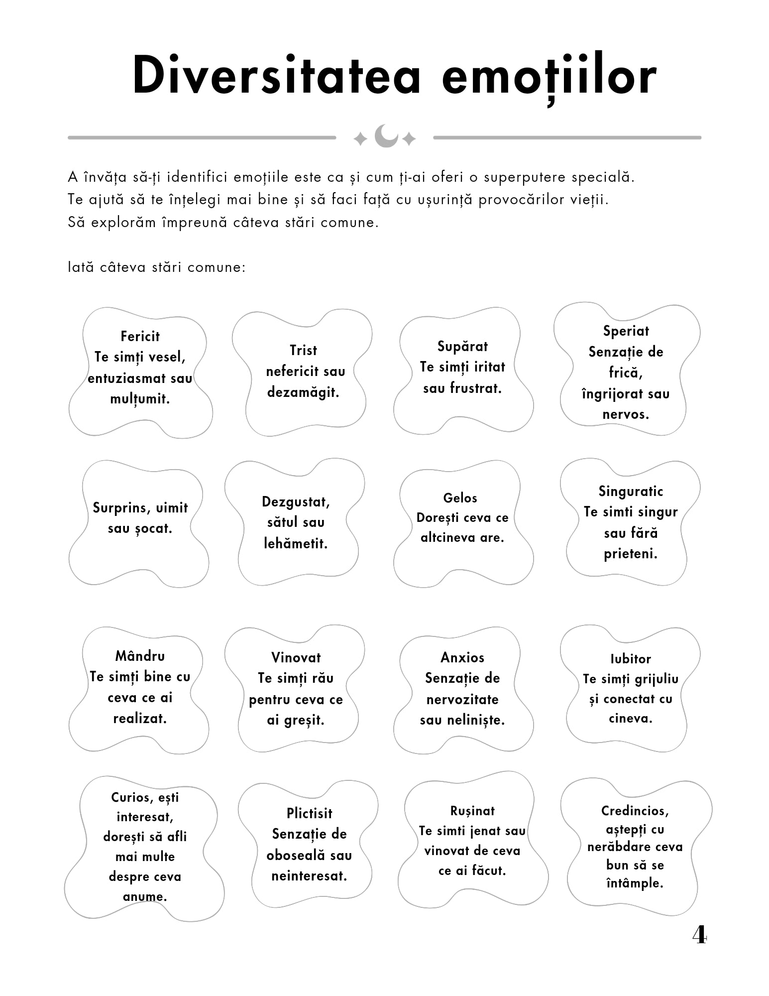 Interior Jurnalul de Gestionare a Emoțiilor PDF – exerciții practice pentru identificarea și gestionarea emoțiilor și crearea echilibrului interior, cotomag.ro