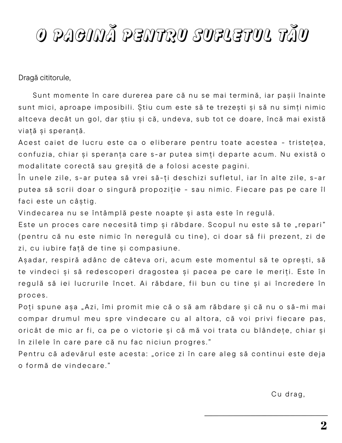 Interior Jurnalul de Vindecare a unei Inimi Frânte PDF – exerciții și întrebări pentru procesarea durerii emoționale, cotomag.ro