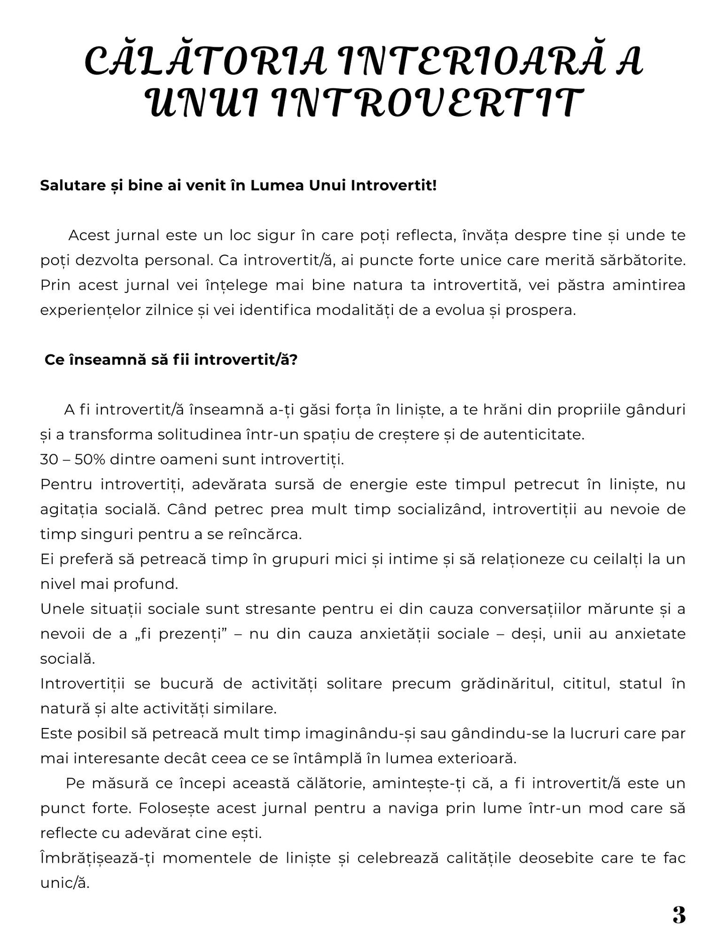 Interior Jurnalul unui Introvertit PDF Curajul de a fi Eu Însumi – exerciții practice pentru autocunoaștere acceptarea de sine și descoperirea puterii interioare, cotomag.ro
