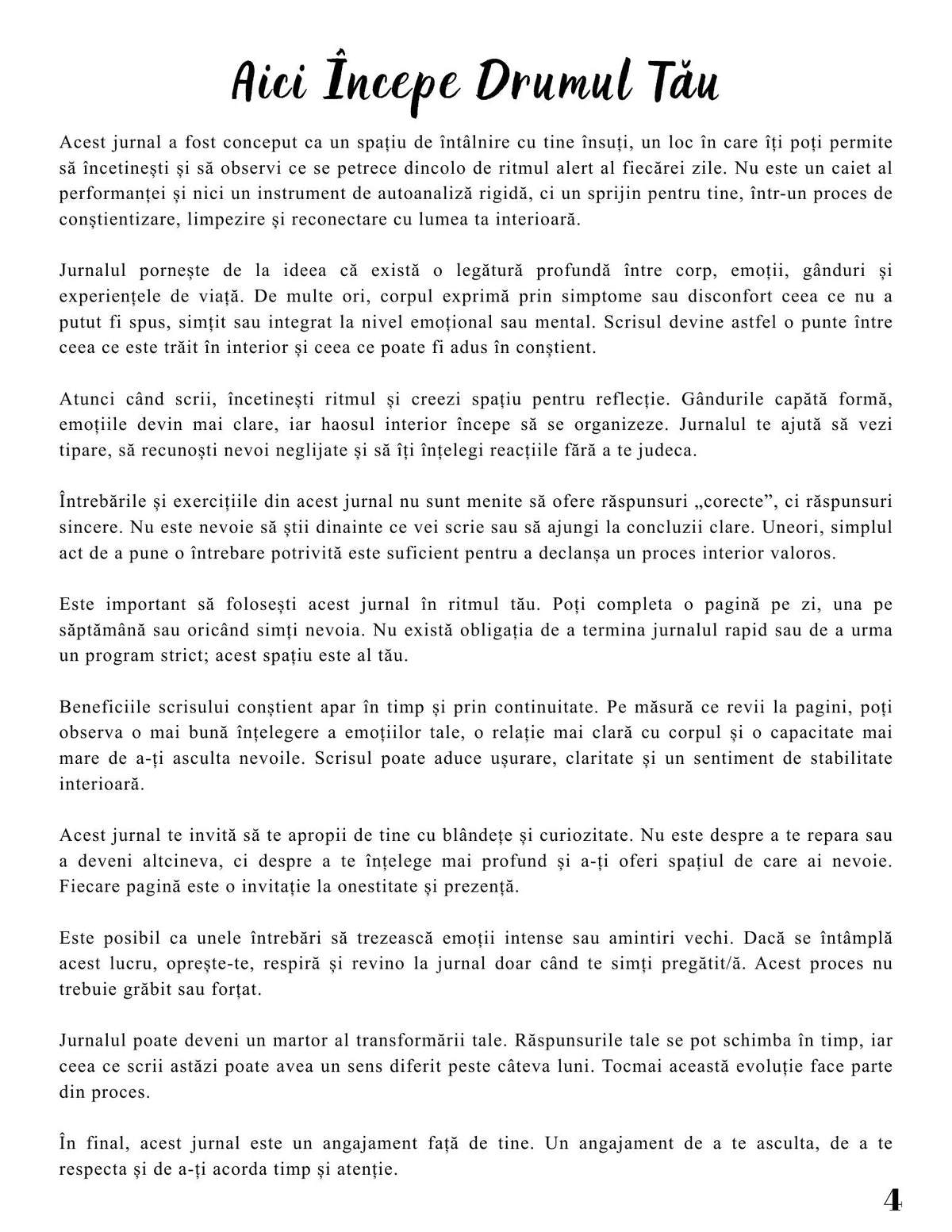 Interior Jurnalul Vindecării Mele PDF Legătura Bolile Fizice – exerciții și întrebări pentru conștientizare emoțională și echilibru, cotomag.ro