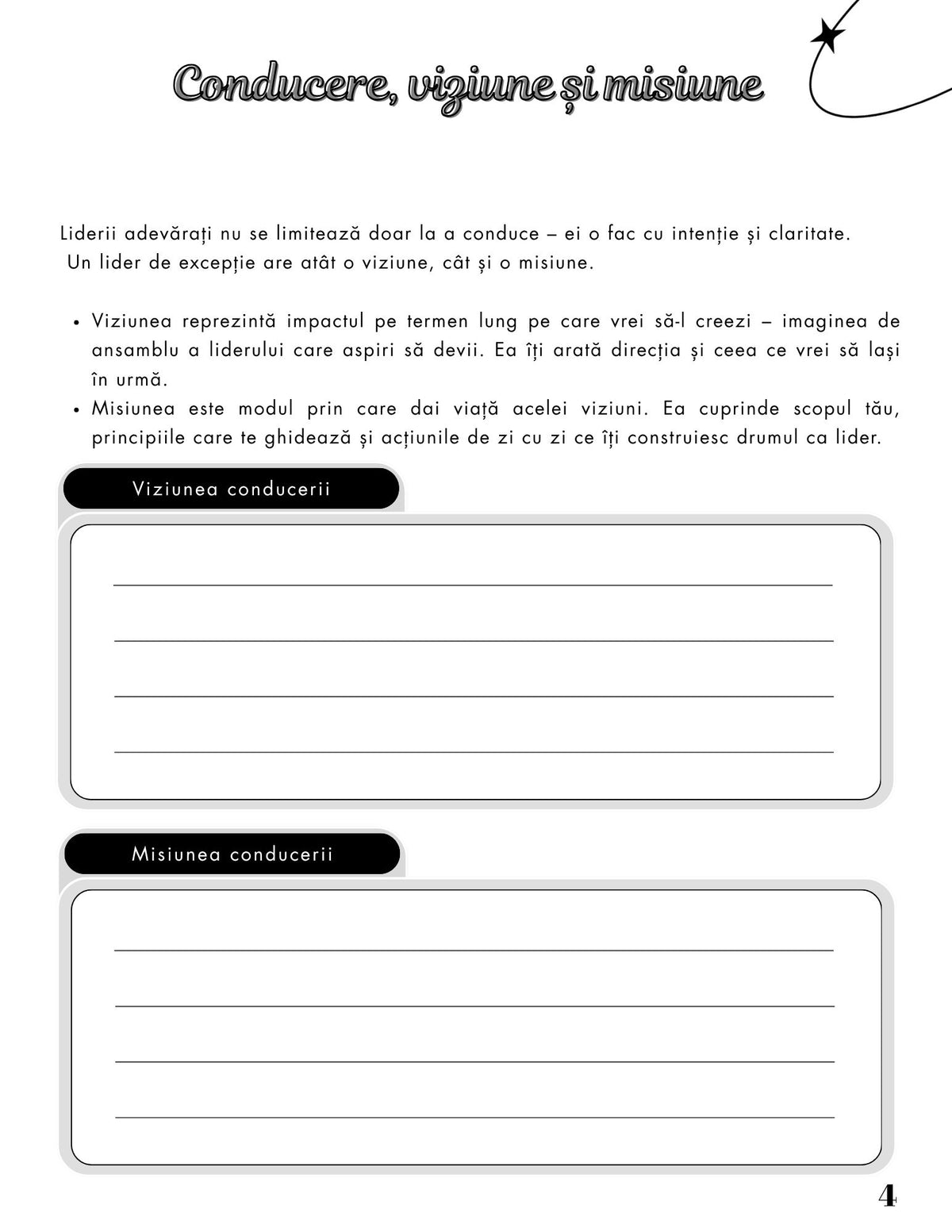 Interior Jurnalul unui Lider Ambițios PDF – exerciții și întrebări pentru dezvoltarea mindset-ului și disciplinei, cotomag.ro
