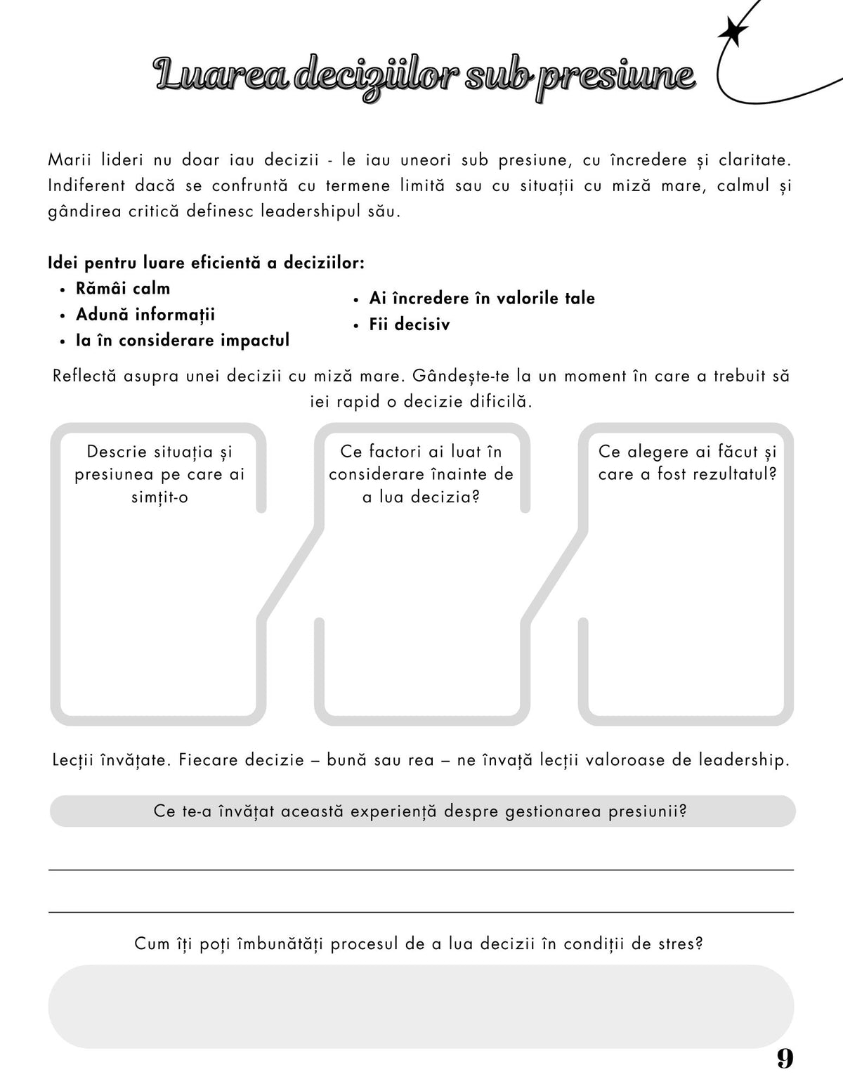 Interior Jurnalul unui Lider Ambițios PDF – exerciții și întrebări pentru dezvoltarea mindset-ului și disciplinei, cotomag.ro
