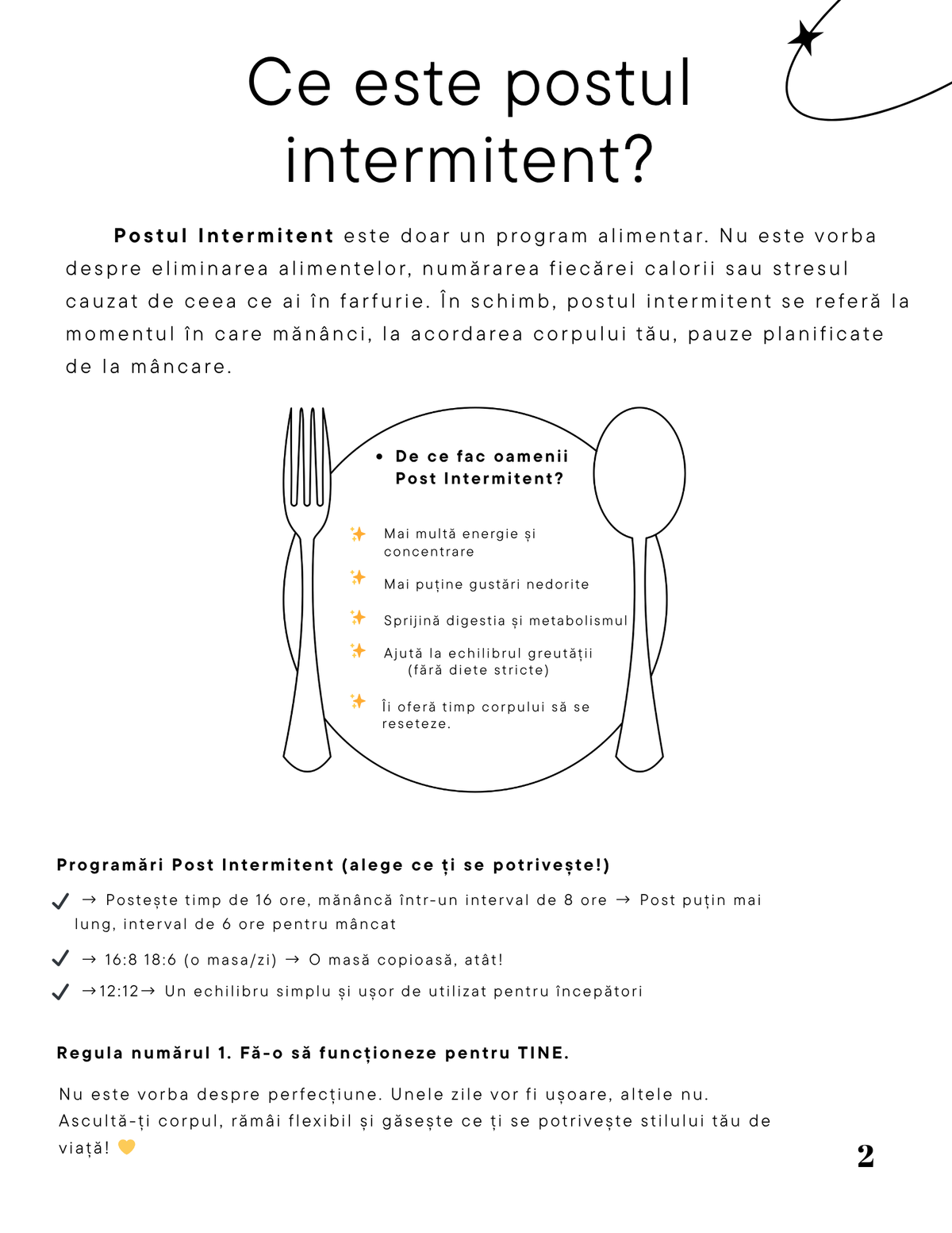 Interior Jurnalul Postului Intermitent PDF – planificare intervale de post și monitorizarea progresului, cotomag.ro