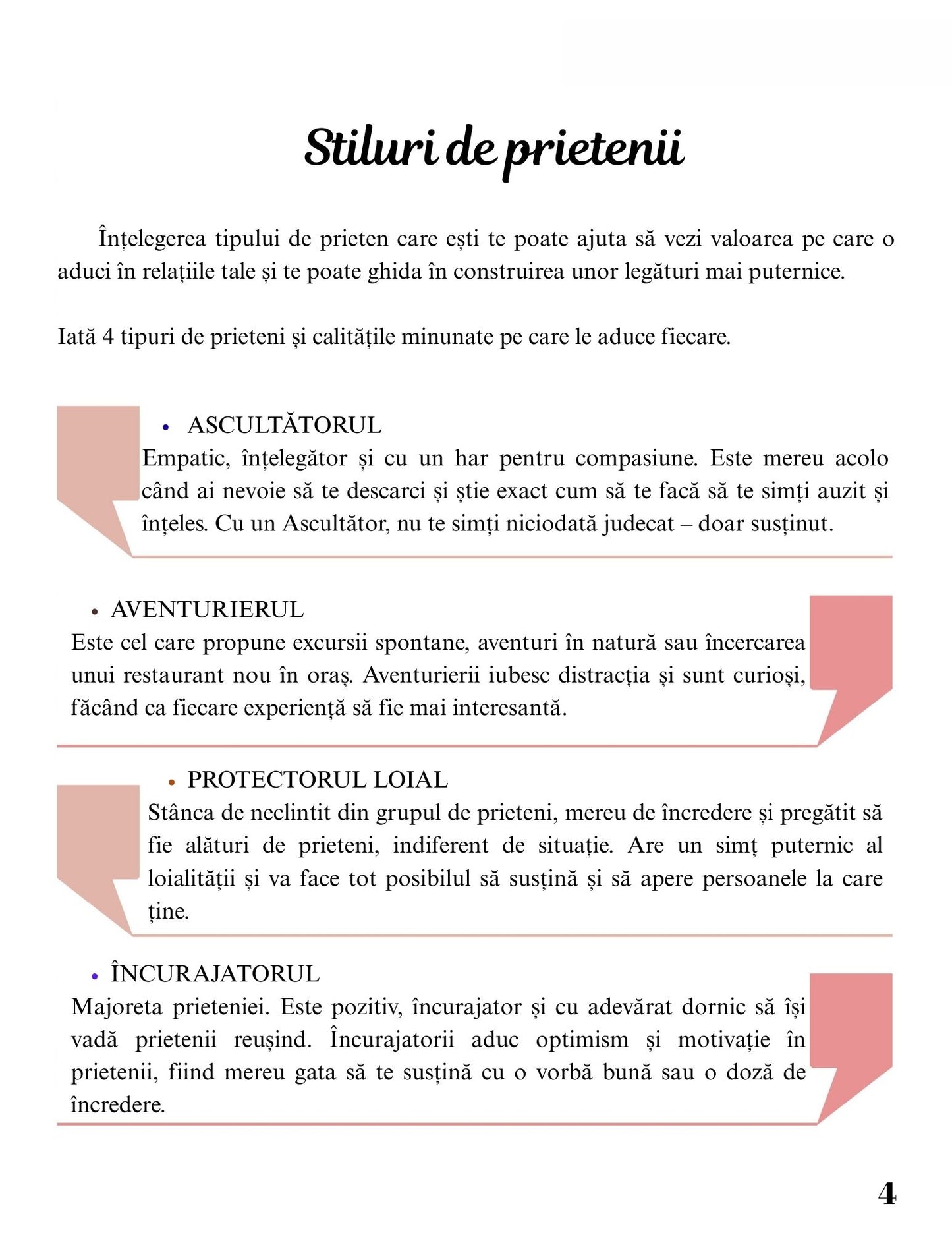 Interior Jurnalul Prieteniei PDF Pași Simpli pentru a Lega Prietenii – exerciții practice pentru crearea conexiunilor autentice și construirea relațiilor sănătoase și echilibrate, cotomag.ro