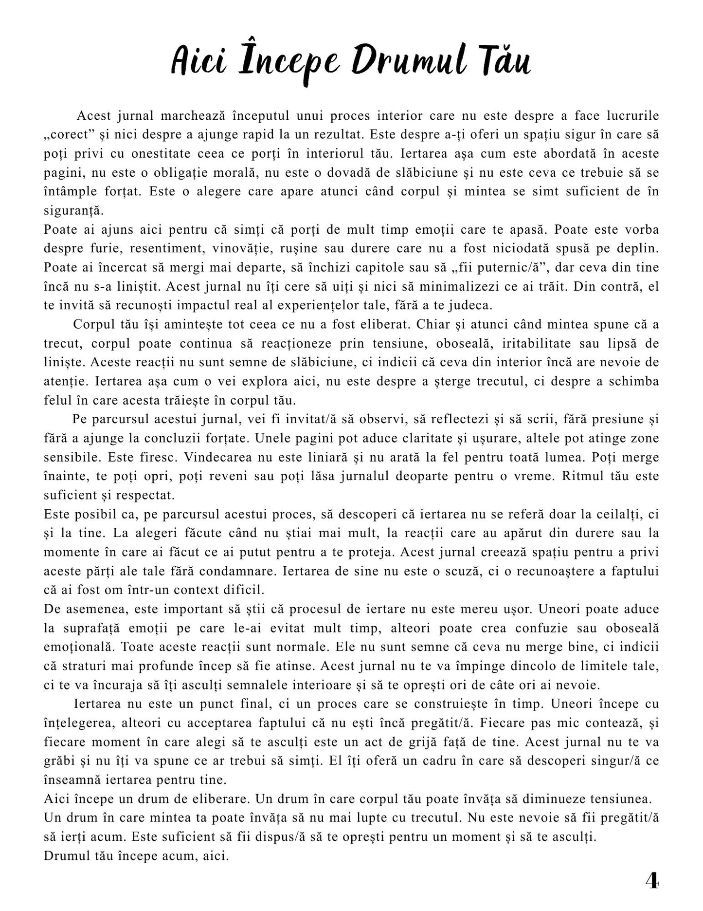 Interior Jurnalul Vindecării Mele PDF Puterea Iertării – exerciții și întrebări de reflecție pentru procesul de iertare, cotomag.ro