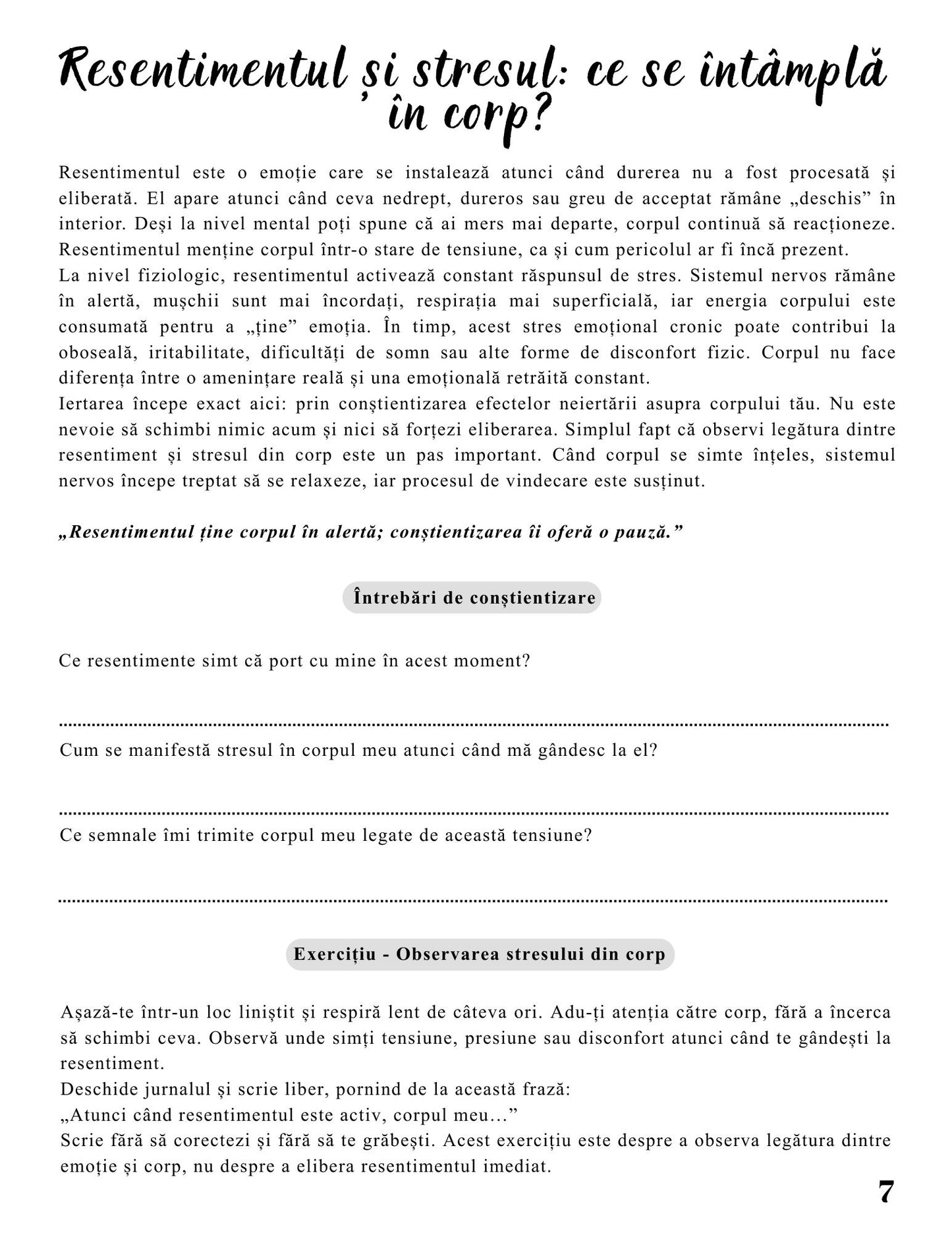 Interior Jurnalul Vindecării Mele PDF Puterea Iertării – exerciții și întrebări de reflecție pentru procesul de iertare, cotomag.ro