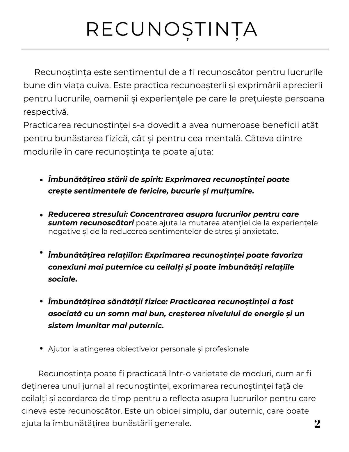 Interior Jurnalul de Recunoștință PDF – exerciții zilnice pentru recunoștință și bunăstare fizică și mentală, cotomag.ro