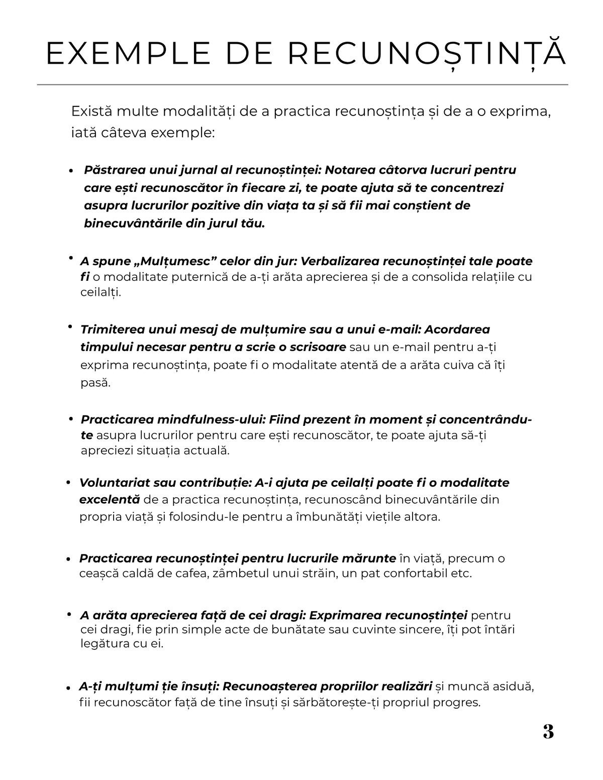 Interior Jurnalul de Recunoștință PDF – exerciții zilnice pentru recunoștință și bunăstare fizică și mentală, cotomag.ro