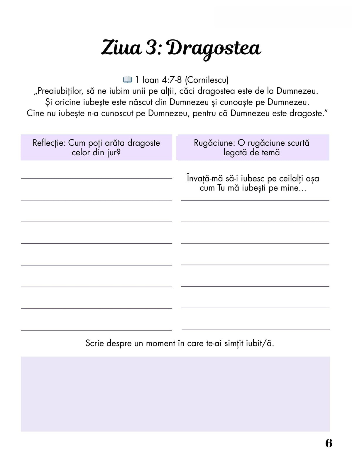 Interior Jurnalul de Rugăciune și de Reflecție PDF 30 de Zile de Har – reflecții zilnice și spațiu pentru rugăciune, cotomag.ro