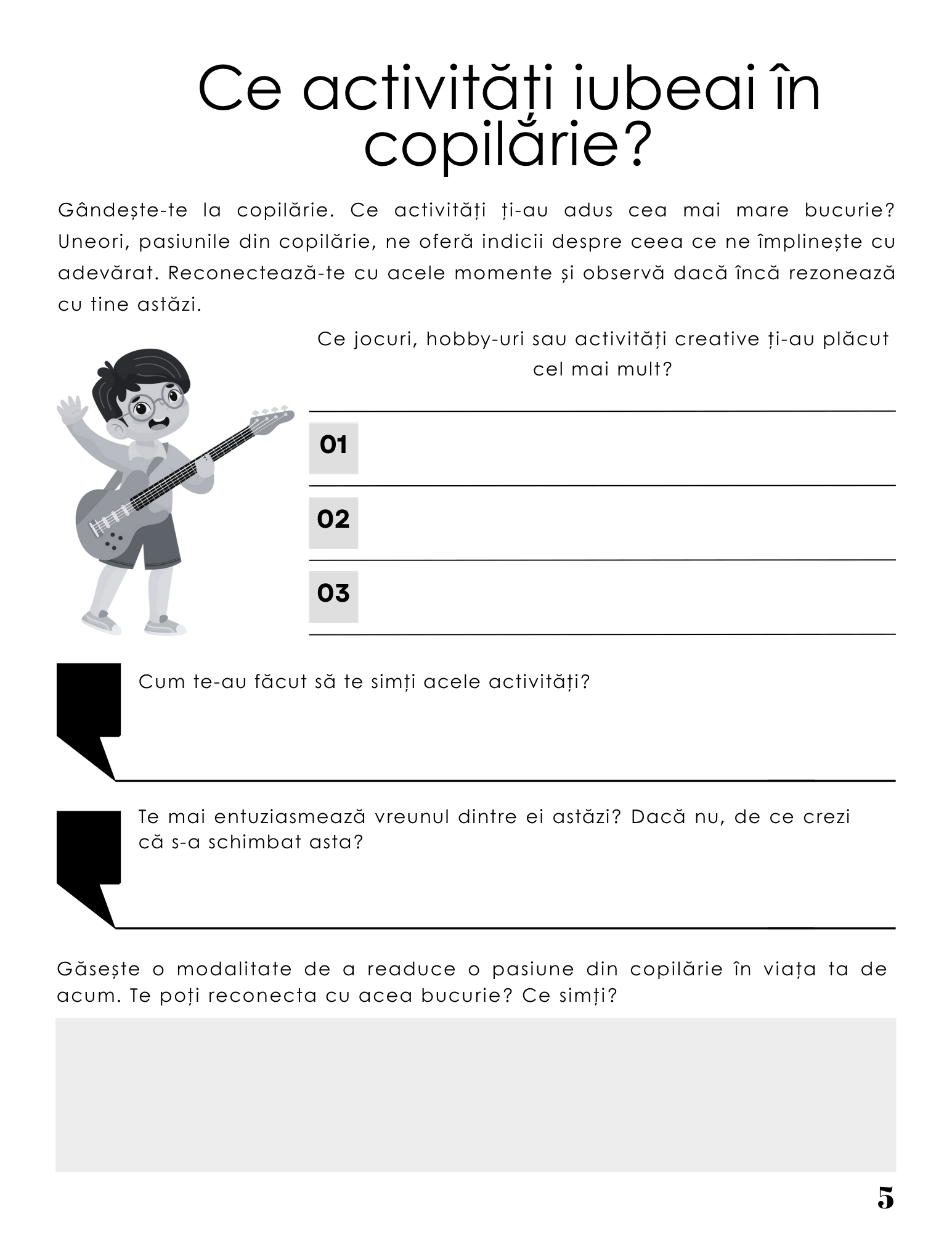 Interior Jurnalul Scopului Tău PDF – exerciții practice pentru descoperirea scopului personal și clarificarea valorilor și direcției în viață, cotomag.ro