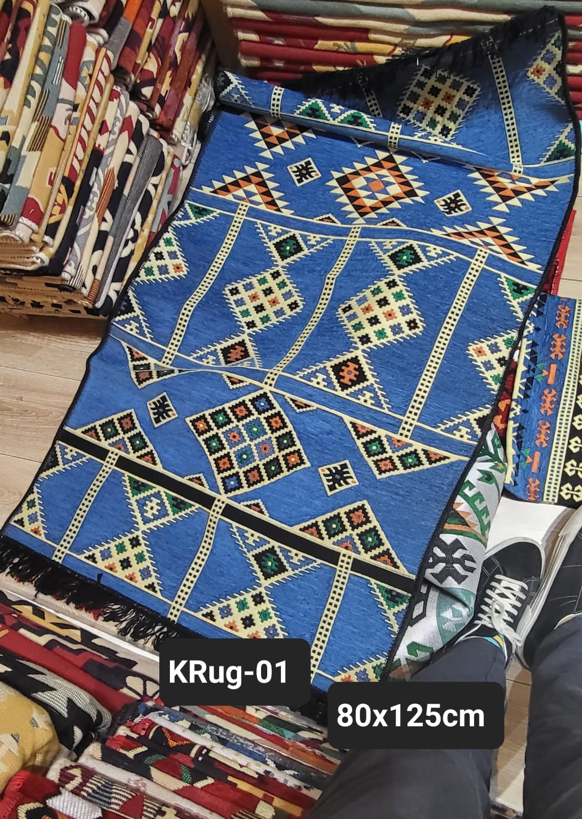 Covor Kilim - Cer Albastru