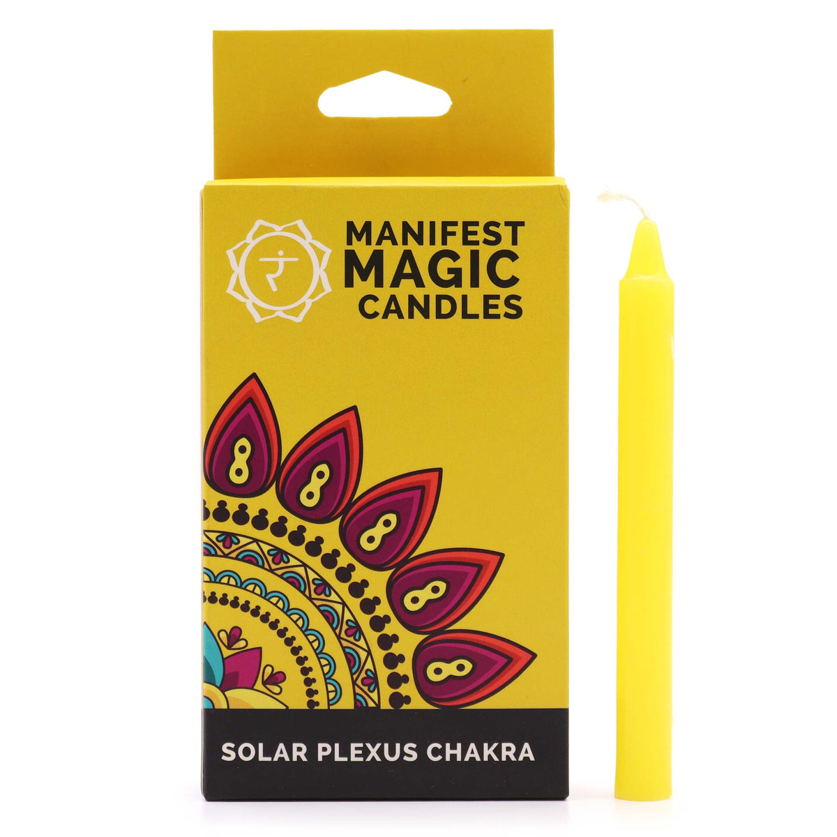 Lumânări Magice Ezoterice Galbene (12 bucăți) – Chakra Plexului Solar, lumânări ritualice pentru încredere în sine și putere personală, cotomag.ro