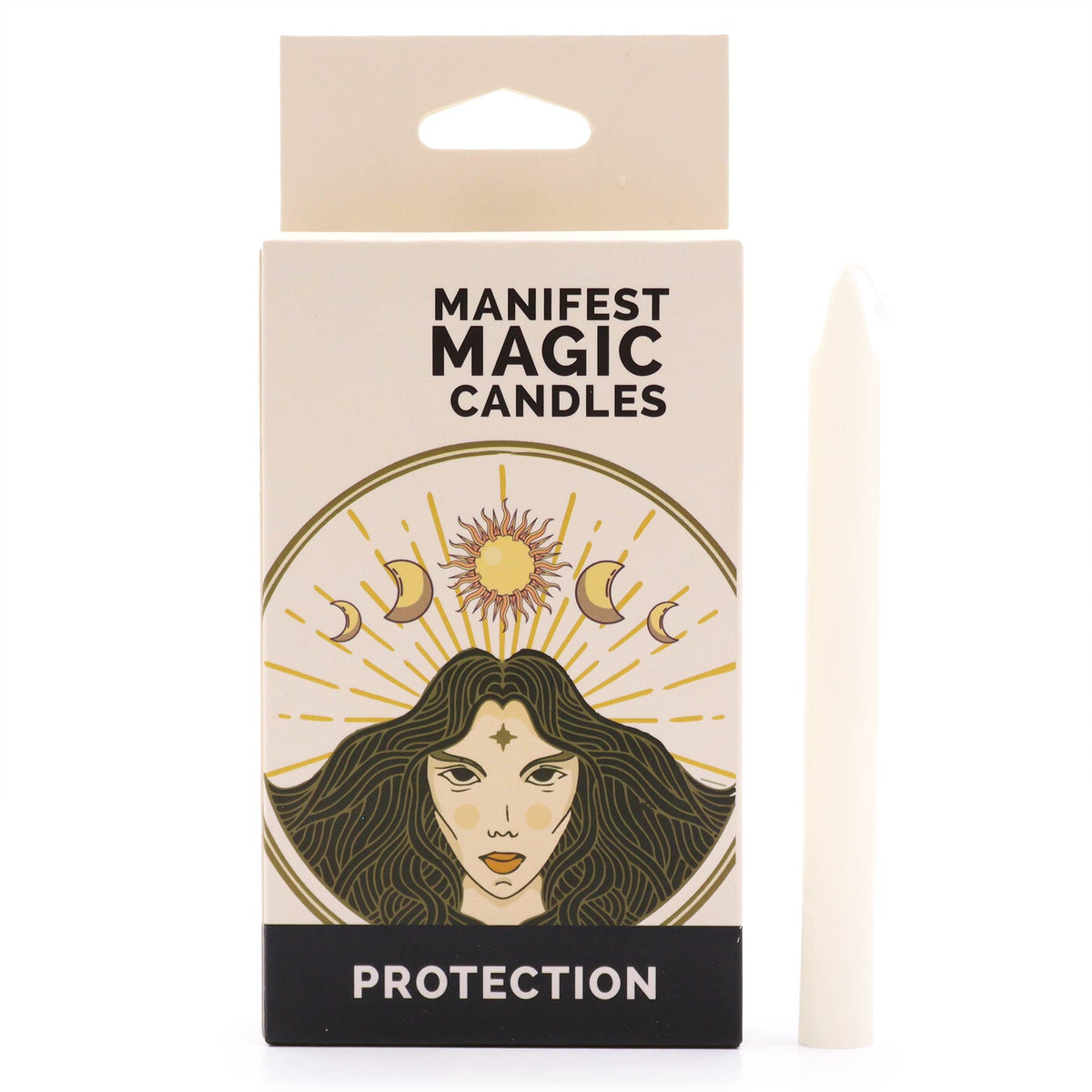 Lumânări Magice Ezoterice Ivory (12 bucăți) – Protecție, lumânări ritualice pentru protecție energetică și purificare, cotomag.ro